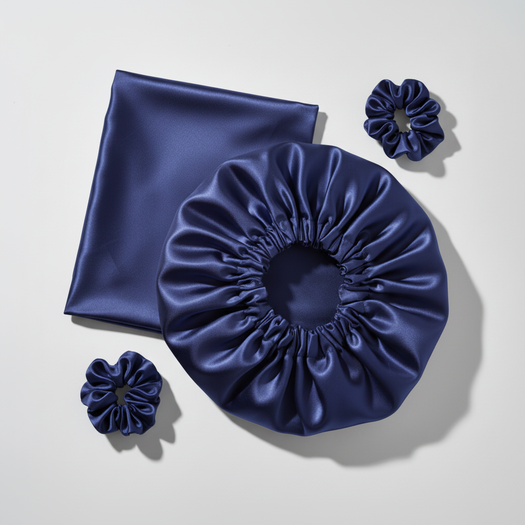 Coffret bleu marine - Style luxe fond blanc